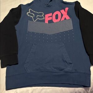 Fox Kids Hoodie in Blue, Black, and Pink